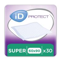 foto пелюшки гігієнічні дитячі одноразові id protect super, 60*90 см, 30 шт