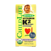 foto дієтична добавка дитяча в краплях childlife essentials organic vitamin k2 органічний вітамін k2, з натуральним ягідним смаком, 7.5 мл
