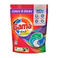 foto капсули для прання gama 4в1 colors & darks 60 циклів прання, 60 шт