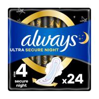 foto гігієнічні прокладки always ultra secure night duo, розмір 4, 24 шт