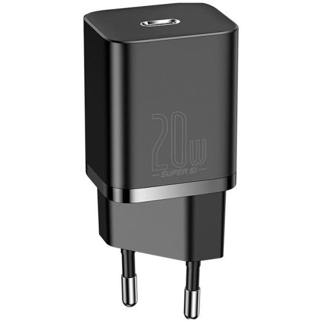 foto мзп baseus super si quick charger 1c 20wдля зарядные устройства (чорний)