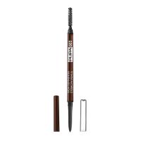 foto олівець для брів pupa high definition eyebrow pencil 002 коричневий, 0.09 г
