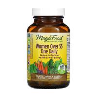 foto дієтична добавка мультивітаміни та мінерали в таблетках megafood women over 55 one daily для жінок, 60 шт