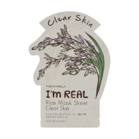 foto тканинна маска для обличчя tony moly im real rice mask sheet з екстрактом рису, 21 мл