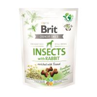 foto ласощі для собак brit crunchy snack insects комахи, кролик та фенхель, 200 г