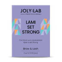 foto система для ламінування брів та вій joly:lab brow & lash lami set strong, 3*2 мл