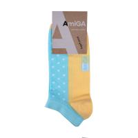foto шкарпетки жiночi amiga укорочені, геометрія, дрібний горох, розмір 23-25