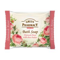 foto туалетне мило зеленая аптека дамаська троянда з олією ши, 100 г