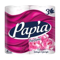 foto туалетний папір papia parfume exotic 3-х шаровий, 140 відривів, 4 рулони