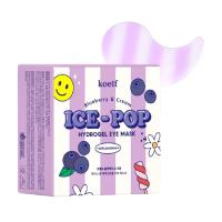 foto гідрогелеві патчі для шкіри навколо очей koelf blueberry & cream ice-pop hydrogel eye mask з лохиною та вершками, 60 шт
