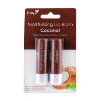 foto бальзам для губ pretty moisturising lip balm coconut кокос, 2х4.3 г
