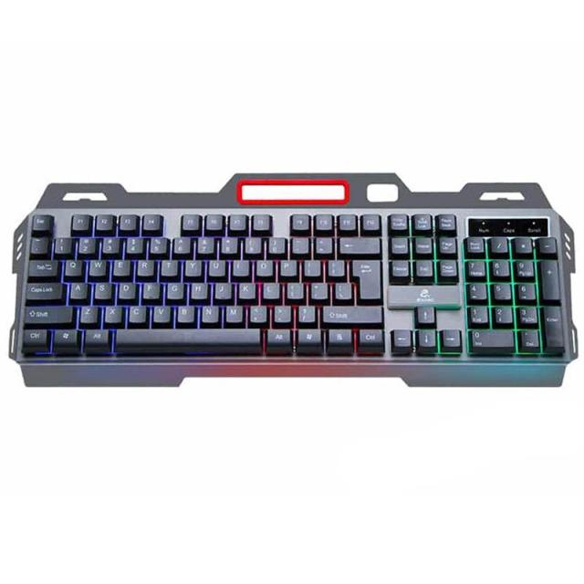 foto ігрова клавіатура jeqang jk-918 led (чорний)