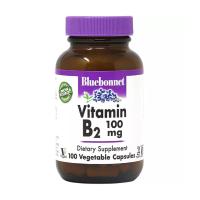 foto харчова добавка в вегетаріанських капсулах bluebonnet nutrition vitamin b2 вітамін b2, 100 мг, 100 шт