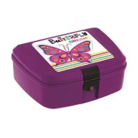 foto дитячий контейнер для зберігання їжі herevin butterfly ланчбокс фіолетовий, 7*12*17 см (161279-001)