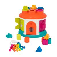 foto розвивальна іграшка-сортер battat розумний будиночок, від 2 років, 12 аксесуарів (bt2580z)