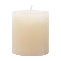 foto циліндрична свічка candlesense decor rustic молочно-біла, діаметр 7 см, висота 7.5 см