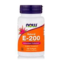 foto харчова добавка вітаміни в капсулах now foods natural e-200 вітамін е-200, 100 шт