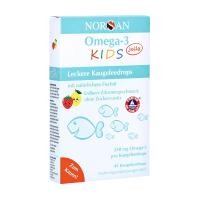 foto дієтична добавка для дітей в желе norsan omega-3 kids jelly омега-3 зі смаком полуниці та лимону, 250 мг, 45 шт