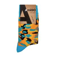 foto шкарпетки чоловічі amigo класичні, з візерунком, жовті, розмір 25