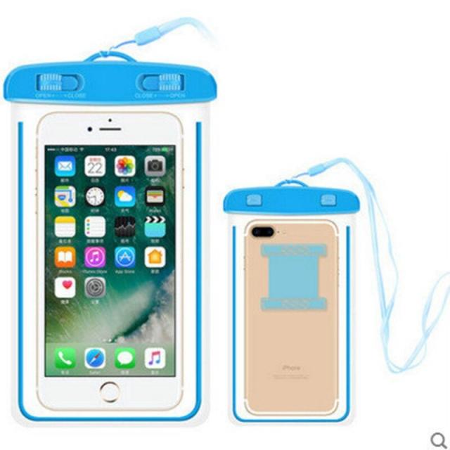 foto водонепроникний універсальний чохол arm and neck phone case (блакитний)