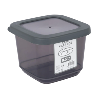 foto контейнер для сипучих продуктів violet house 0309 transparent black, 500 мл (0309 transparent black)