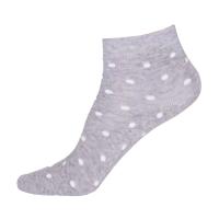 foto шкарпетки дитячі siela ks2 basic 001 light grey melange дрібний горошок, короткі, розмір 20