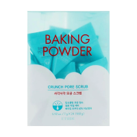 foto набір скрабів для очищення шкіри обличчя etude house baking powder crunch pore scrub з харчовою содою, 24*7 г