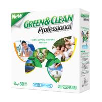 foto пральний порошок green&clean professional для білого одягу, 30 циклів прання, 3 кг