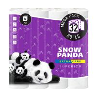 foto туалетний папір сніжна панда extra care superior білий, 4-шаровий, 32 рулони
