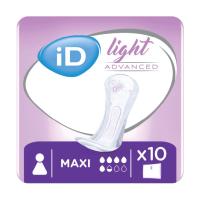 foto урологічні прокладки id light advanced maxi, 10 шт