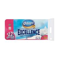 foto туалетний папір ooops! excellence lotion білий, 3-шаровий, 150 відривів, 8 рулонів