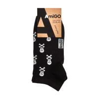 foto шкарпетки чоловічі amigo короткі, черепи, розмір 29