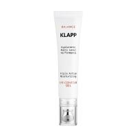 foto зволожувальний гель для шкіри навколо очей klapp balance hyaluronic multi level performance triple action moisturizing eye contour gel, 15 мл