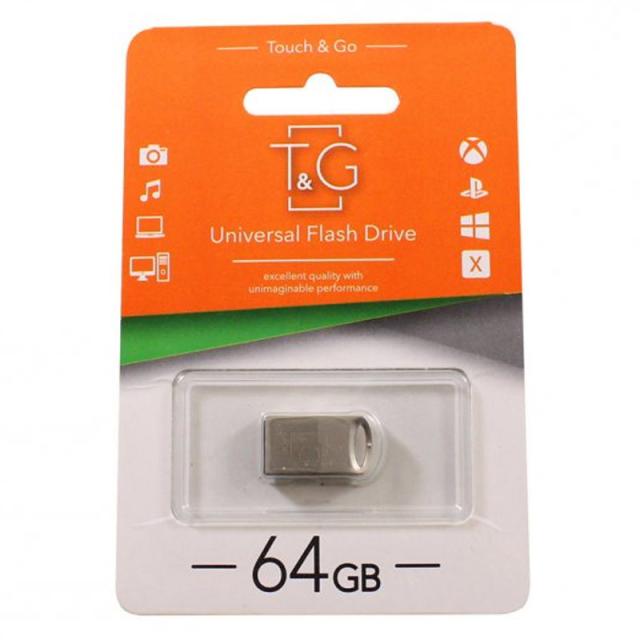 foto флеш-драйв usb flash drive t&g 105 metal series 64gb