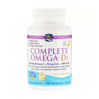 foto омега комплекс з вітаміном nordic naturals complete omega-d3 зі смаком лимону, 60 гелевих капсул