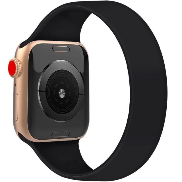 foto ремінець solo loop для apple watch (чорний / black)