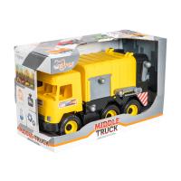 foto іграшка tigres middle truck сміттєвоз, жовтий, від 3 років, в коробці, (39492)