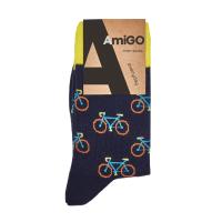 foto шкарпетки чоловічі amigo класичні, велосипеди, розмір 25