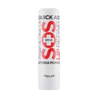 foto бальзам для губ quiz cosmetics lip repair sos with argan & olive oil з арганом та оливковою олією, 4.2 мл