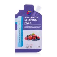 foto нічна маска для обличчя eyenlip spout pouch berry elastic sleeping pack для сухої шкіри, 25 г
