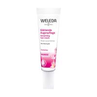 foto рожевий крем для інтенсивного догляду за шкірою навколо очей weleda smoothing eye cream wildrose, 10 мл