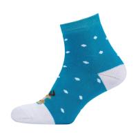 foto шкарпетки жіночі siela rt1212-111 класичні, махрові, блакитні з оленем, розмір 36-39