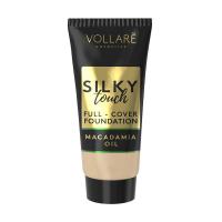 foto тональний крем для обличчя vollare cosmetics full cover silky touch foundation 68 caramel, 30 мл