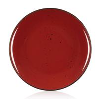 foto тарілка обідня ardesto bagheria керамічна, sangria, 26 см (ar2926r)