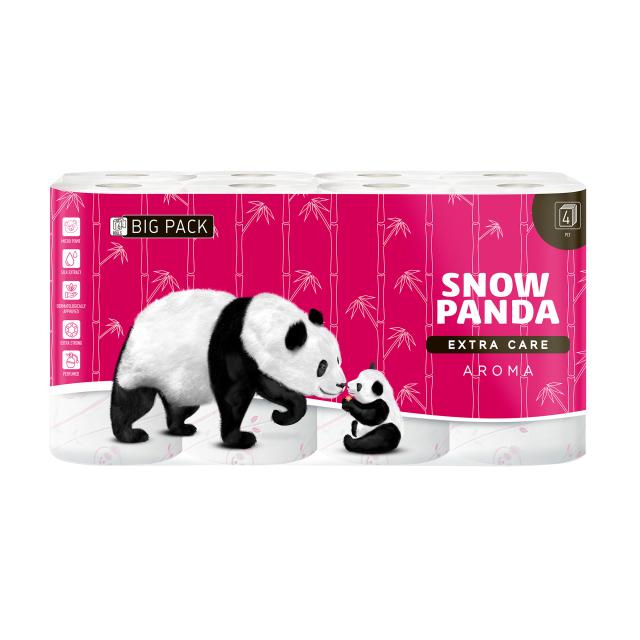 foto туалетний папір сніжна панда extra care aroma 4-шаровий, 16 шт