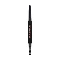 foto олівець для брів makeup revolution duo brow pencil, medium brown, 0.14 г