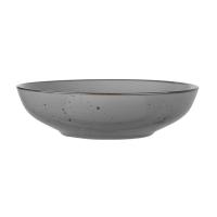 foto тарілка супова ardesto bagheria кераміка, grey, 20 см (ar2920grey)
