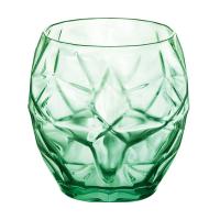 foto набір низьких склянок для напоїв та води bormioli rocco oriente cool green, 6*402 мл (320260baq121990)