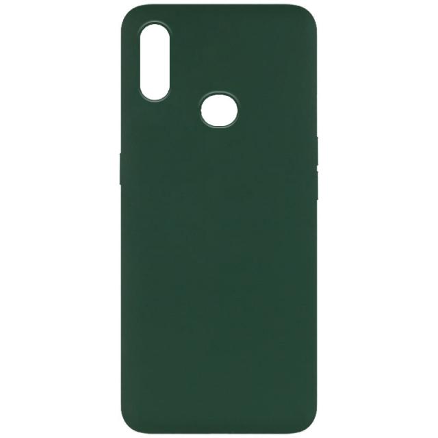 foto чохол silicone cover full without logo (a) для samsung galaxy a10s (зелений / dark green)