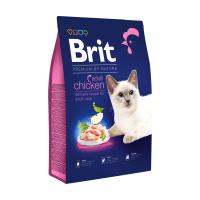 foto сухий корм для кішок brit premium by nature cat adult з куркою, 8 кг